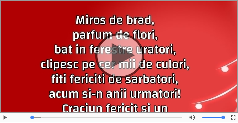 Craciun fericit si un an nou si mai fericit!