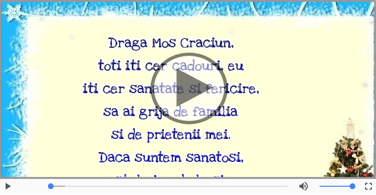 Scrisoare pentru Mos Craciun