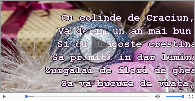 La multi ani cu sanatate de Craciun!