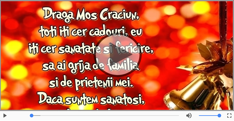 Scrisoare pentru Mos Craciun