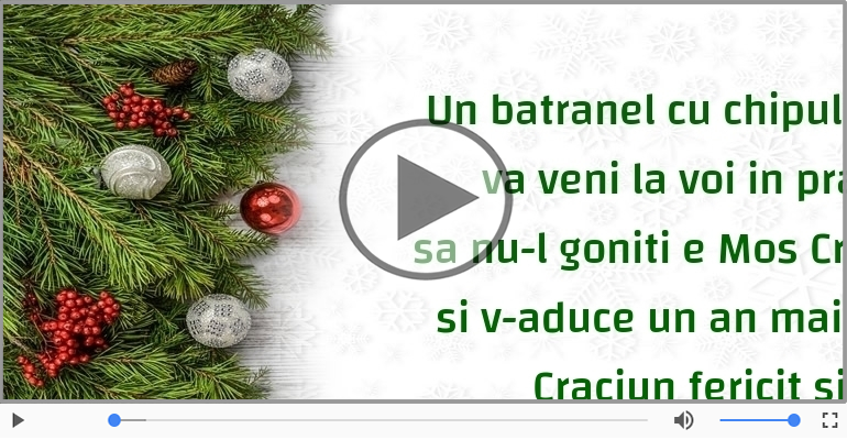 Craciun fericit si un an nou plin de bucurii!
