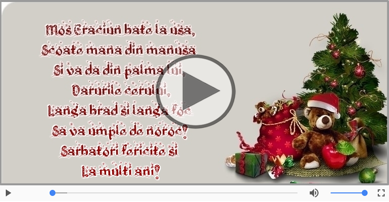 Sarbatori fericite si La multi ani!