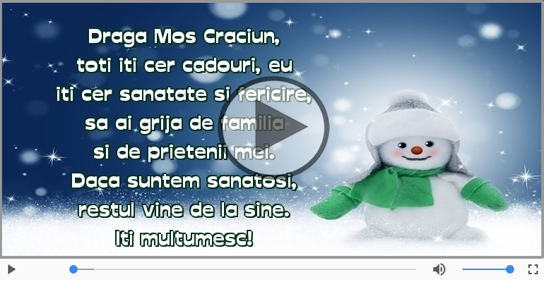 Scrisoare pentru Mos Craciun