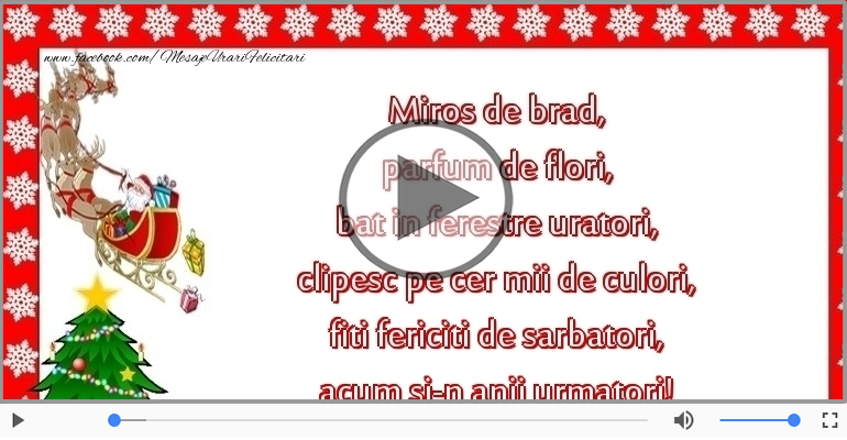 Craciun fericit si un an nou si mai fericit!