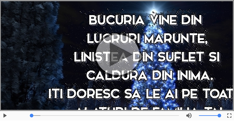 Craciun fericit alaturi de familia ta!
