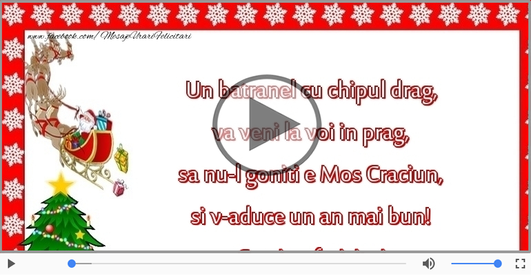 Craciun fericit si un an nou plin de bucurii!