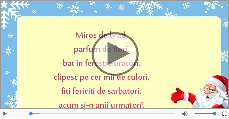 Craciun fericit si un an nou si mai fericit!