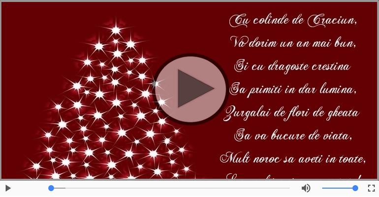 La multi ani cu sanatate de Craciun!