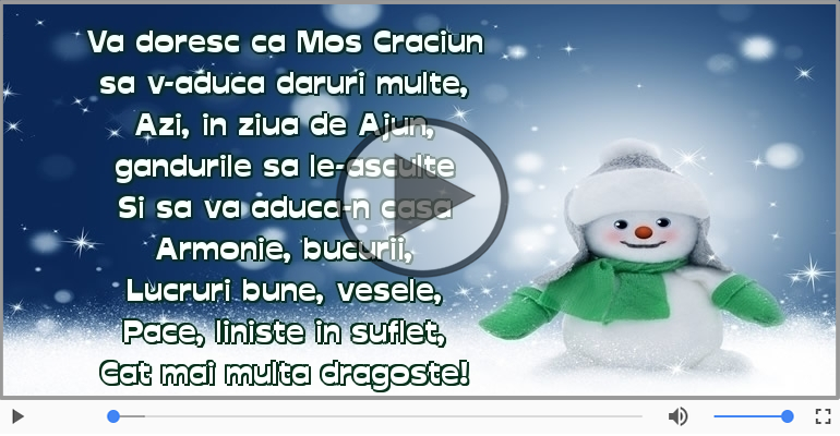 Va doresc ca Mos Craciun sa v-aduca daruri multe