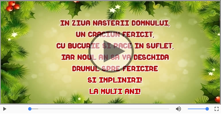 Craciun Fericit si La multi ani!