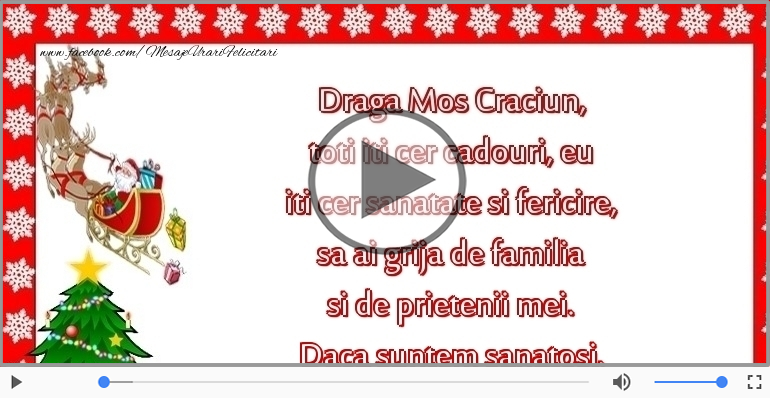 Scrisoare pentru Mos Craciun