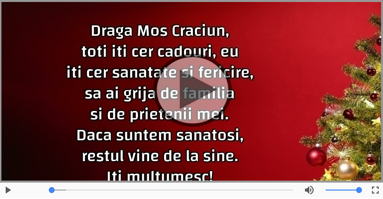 Scrisoare pentru Mos Craciun
