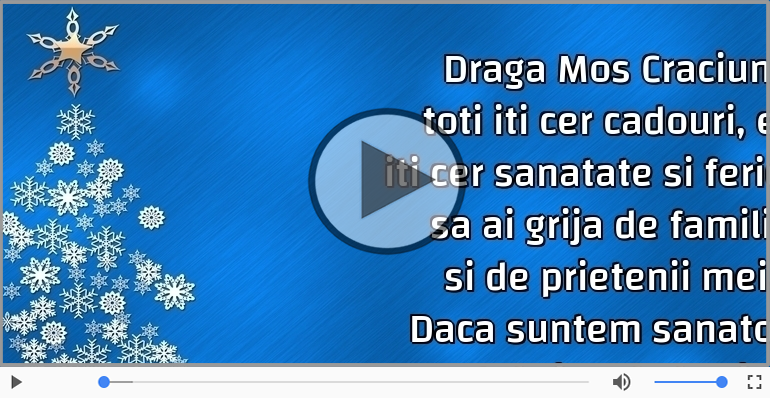 Scrisoare pentru Mos Craciun