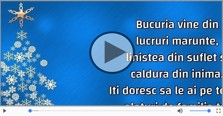 Craciun fericit alaturi de familia ta!