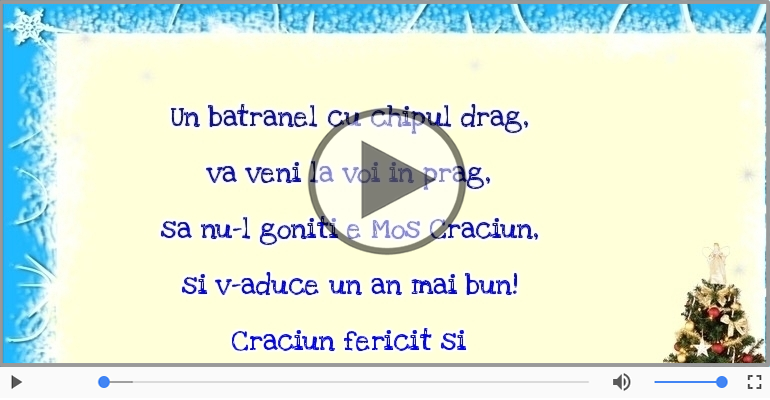 Craciun fericit si un an nou plin de bucurii!