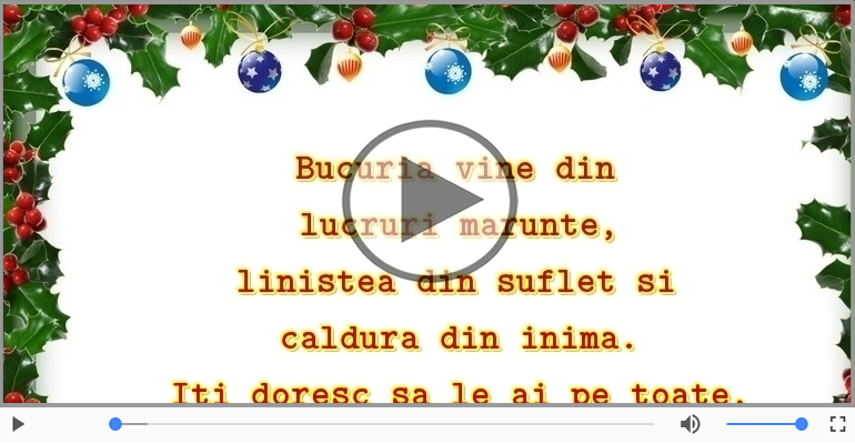 Craciun fericit alaturi de familia ta!