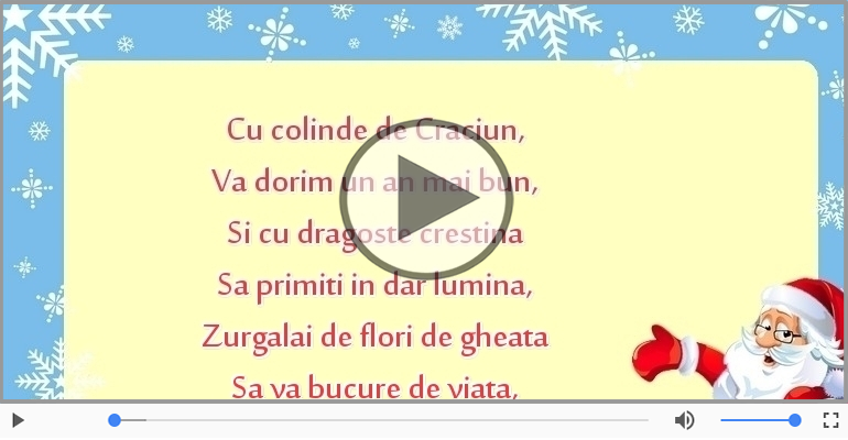 La multi ani cu sanatate de Craciun!