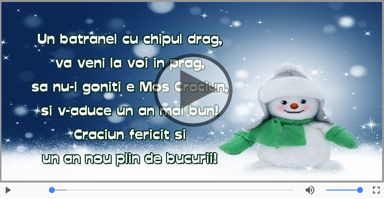 Craciun fericit si un an nou plin de bucurii!