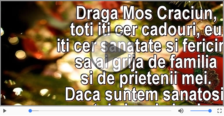 Scrisoare pentru Mos Craciun