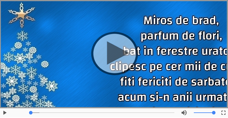 Craciun fericit si un an nou si mai fericit!