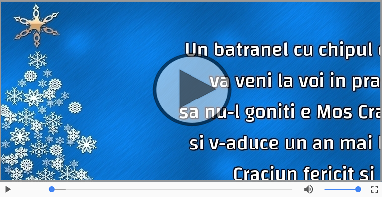 Craciun fericit si un an nou plin de bucurii!