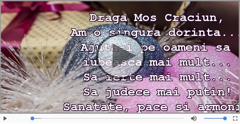 Draga Mos Craciun...