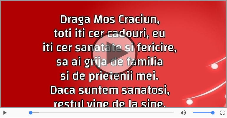 Scrisoare pentru Mos Craciun