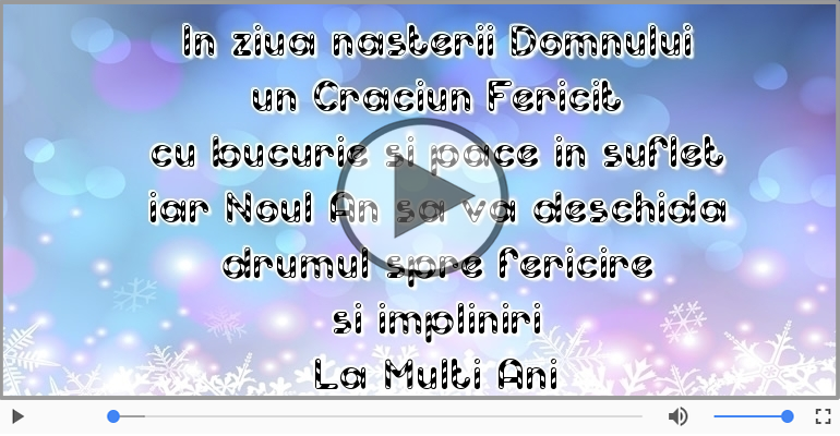 Craciun Fericit si La multi ani!