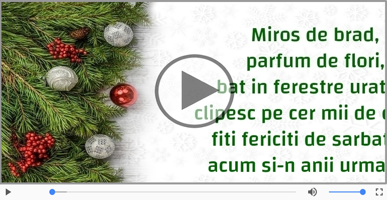 Craciun fericit si un an nou si mai fericit!