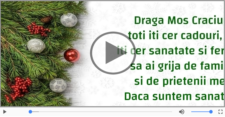 Scrisoare pentru Mos Craciun