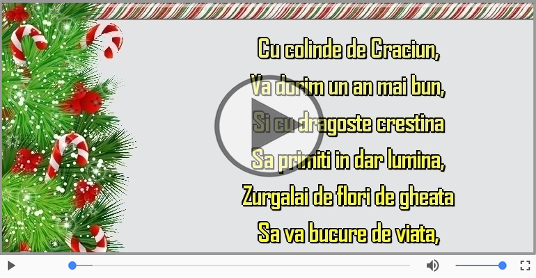 La multi ani cu sanatate de Craciun!