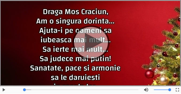 Draga Mos Craciun...