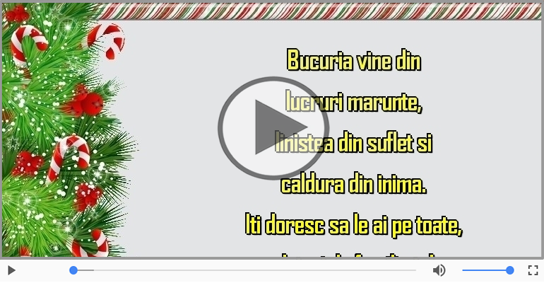 Craciun fericit alaturi de familia ta!