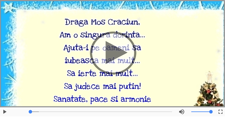 Draga Mos Craciun...
