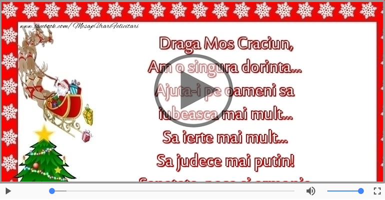 Draga Mos Craciun...