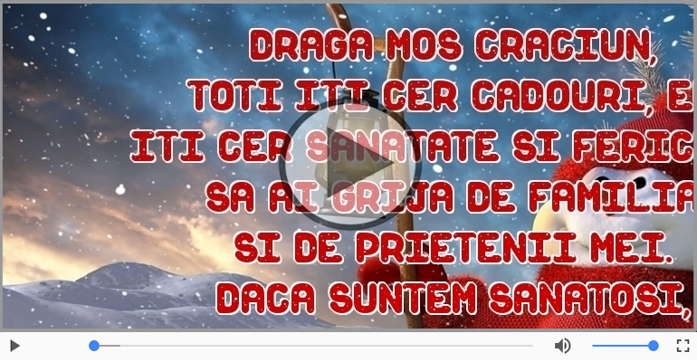 Scrisoare pentru Mos Craciun