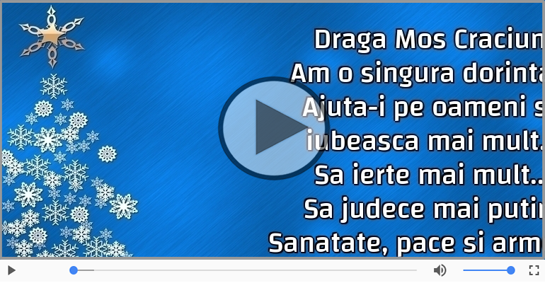 Draga Mos Craciun...