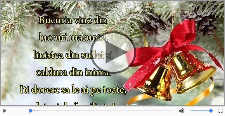 Craciun fericit alaturi de familia ta!