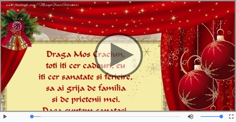 Scrisoare pentru Mos Craciun