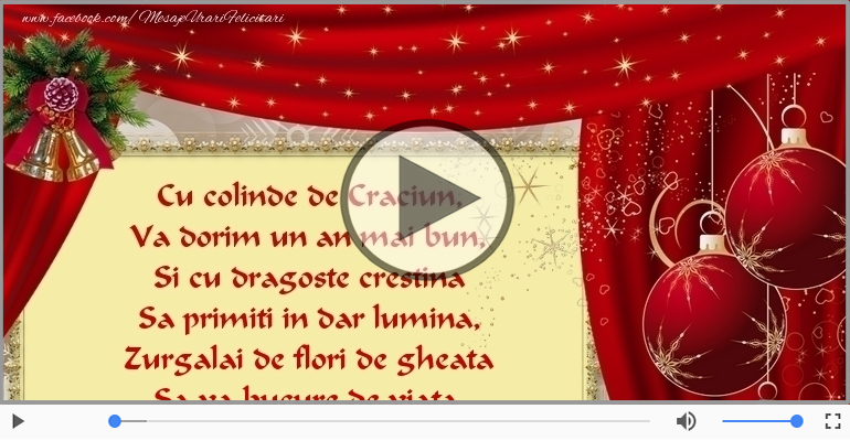 La multi ani cu sanatate de Craciun!