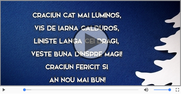 Craciun fericit si An nou mai bun!