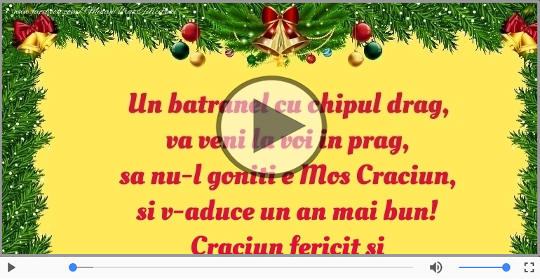 Craciun fericit si un an nou plin de bucurii!