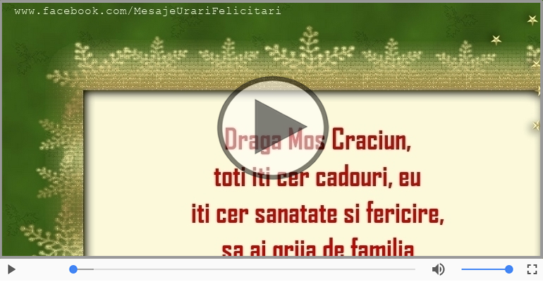 Scrisoare pentru Mos Craciun