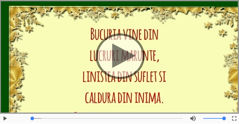 Craciun fericit alaturi de familia ta!