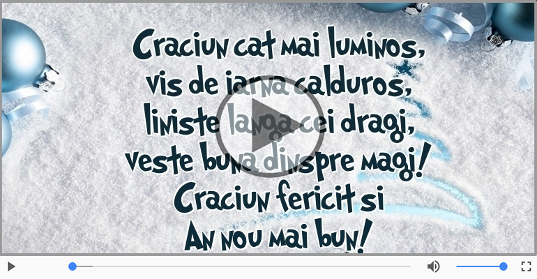 Craciun fericit si An nou mai bun!