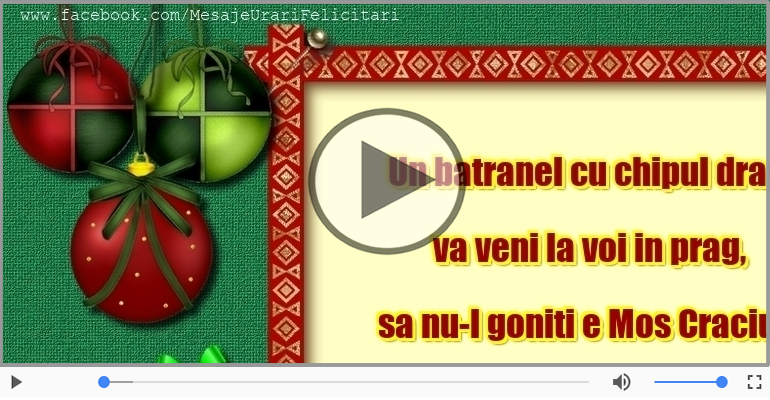 Craciun fericit si un an nou plin de bucurii!