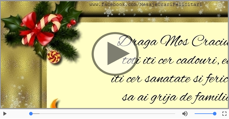 Scrisoare pentru Mos Craciun