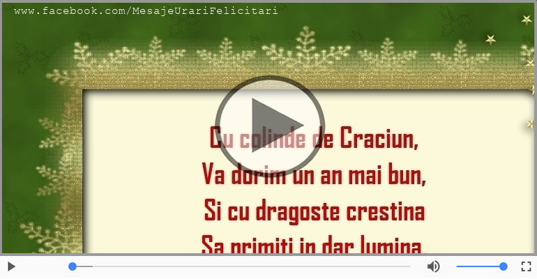 La multi ani cu sanatate de Craciun!