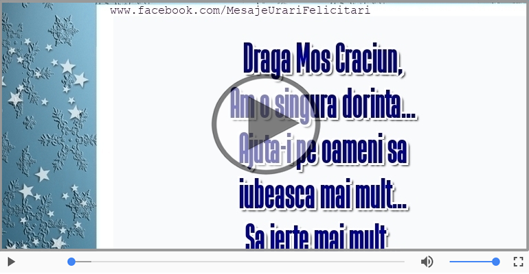 Draga Mos Craciun...