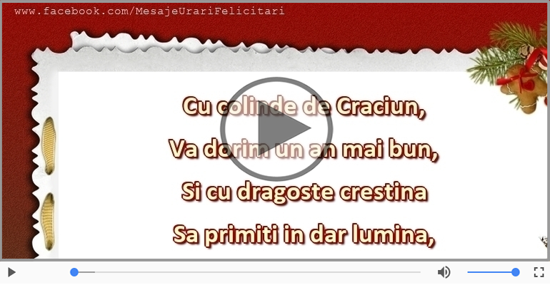 La multi ani cu sanatate de Craciun!